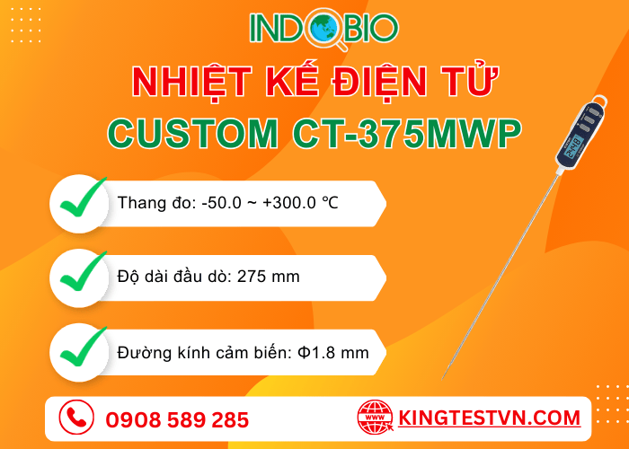 Thông số nhiệt kế điện tử Custom CT-375MWP